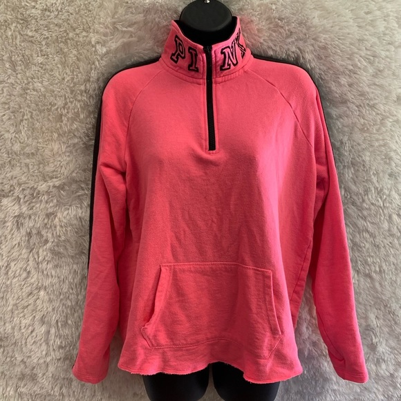 Victoria Secret Pink Half Zip Sweater!